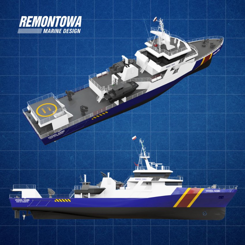Remontowa Marine Design And Consulting Prezentuje Nowoczesny Projekt Patrolowca Dla Służb Morskich