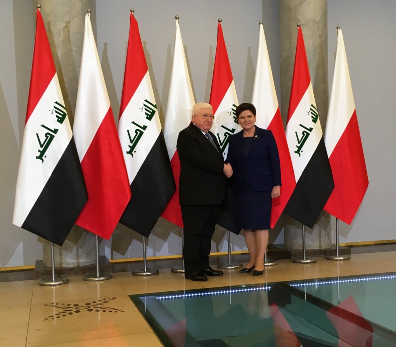 Premier Szydło spotkała się z prezydentem Iraku Fuadem Masumem - GospodarkaMorska.pl