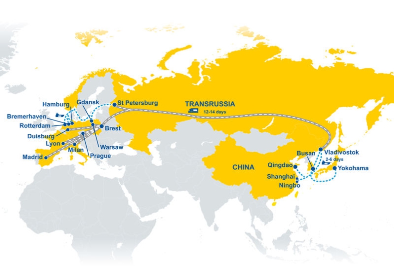 TRANSRUSSIA – nowe połącznie kolejowe GEFCO z Azji do Europy w 30 dni  - GospodarkaMorska.pl