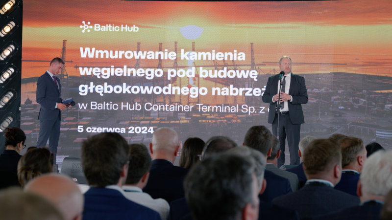 Baltic Hub powiększa Polskę. Kamień węgielny wmurowany, pierwsze statki w przyszłym roku-GospodarkaMorska.pl